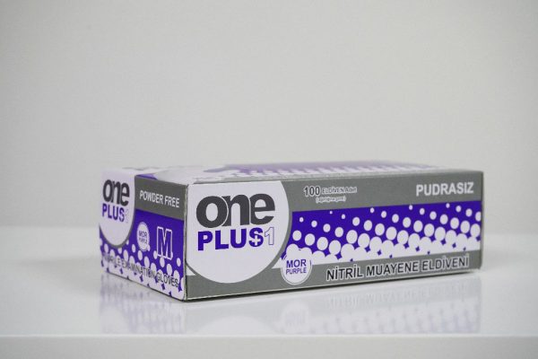 One Plus +1 Nitril Pudrasiz Muayene Eldiveni mor Toptan Satış Üretici (2)