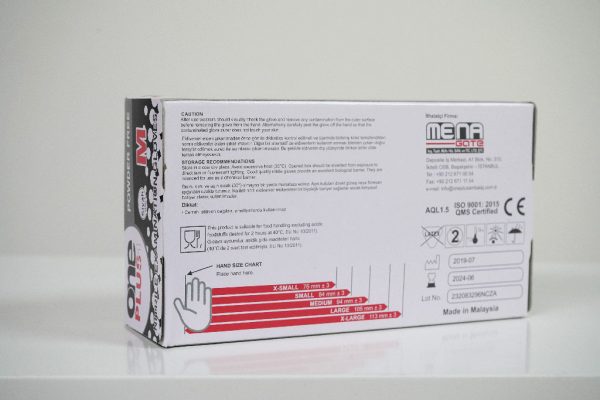 One Plus +1 Nitril Muayene Eldiveni Siyah Toptan Satış Üretici (2)