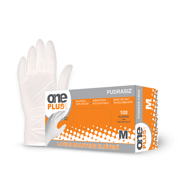 One Plus Lateks Muayene Eldivenleri Pudrasız toptan satış Üretici One Plus Lateks Muayene Eldivenleri Pudrasız toptan satış Üretici